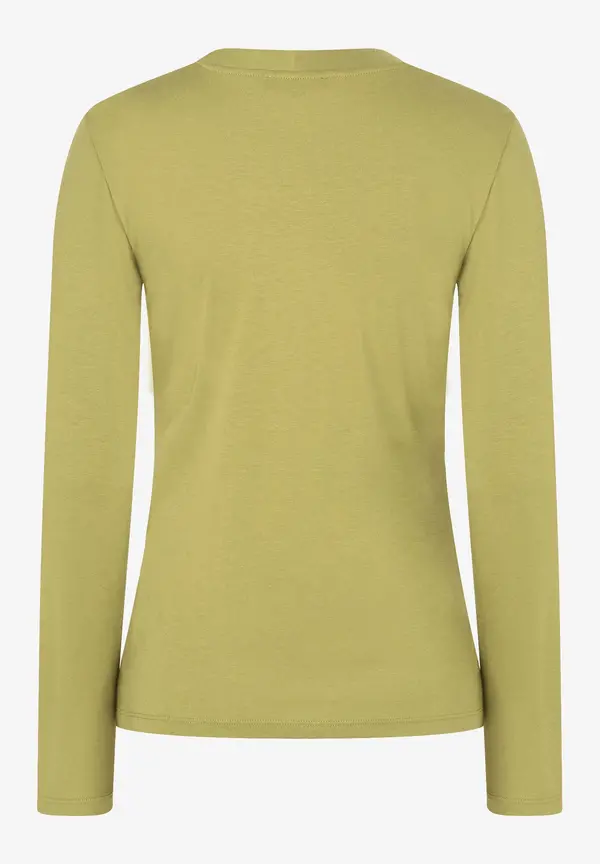 More & More Langarmshirt, soft moss green 50% Rabatt mit kostenlosem Versand