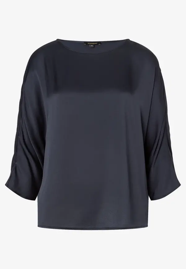 More & More Satinbluse, marine 2025