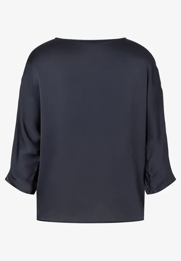 More & More Satinbluse, marine 2025