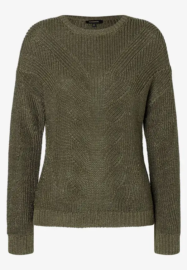 More & More Pullover mit Glanz, oliv Hotsell