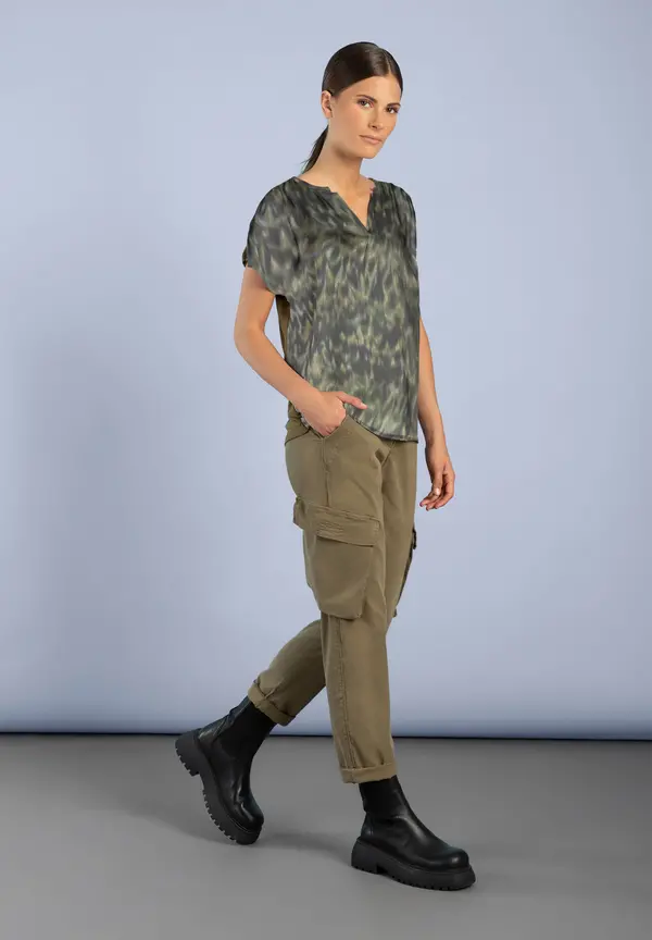 More & More Blusenshirt, New Animal-Print Schlussverkauf