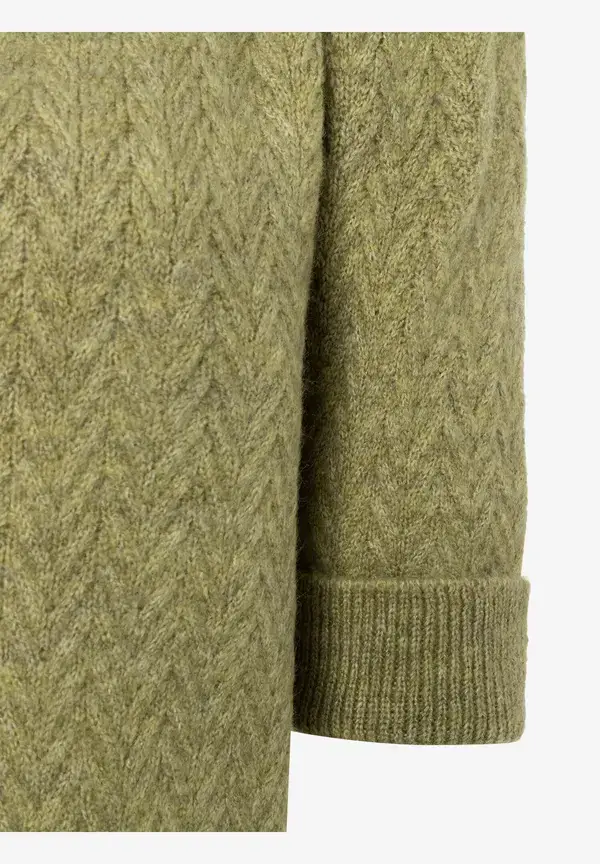More & More Cardigan, Kurzarm, soft moss green Fabrikverkauf