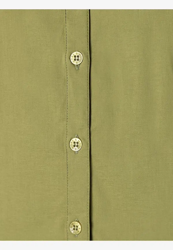 More & More Baumwoll/Stretch Bluse, soft moss green Kostenloser Versand