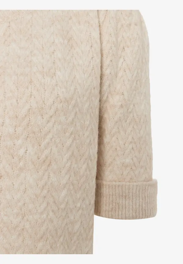 More & More Cardigan, Kurzarm, powder creme Großer Ausverkauf