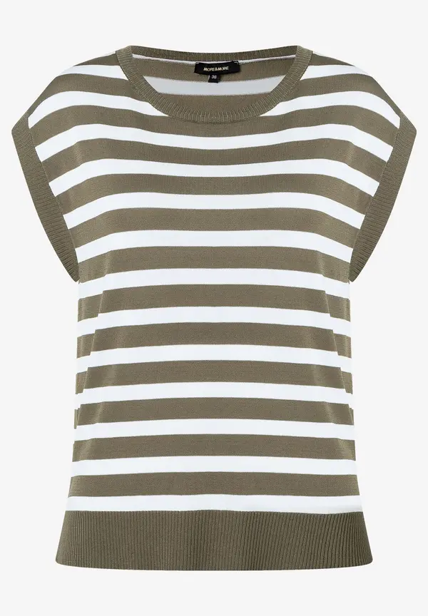 More & More Pullunder, khaki/weiß gestreift, Sommer-Kollektion Muttertagsangebot