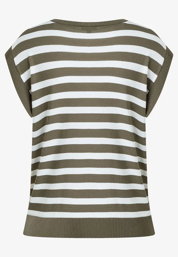 More & More Pullunder, khaki/weiß gestreift, Sommer-Kollektion Muttertagsangebot