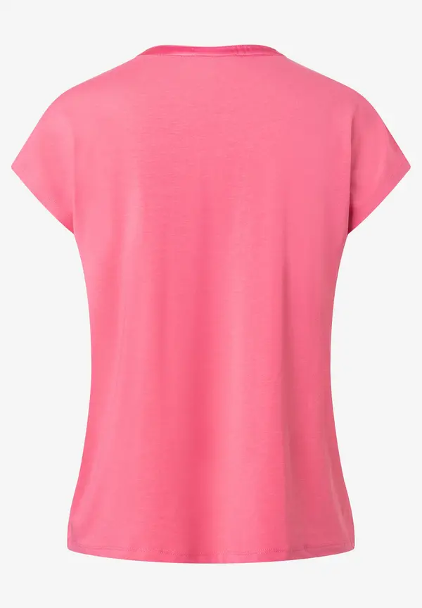 More & More Shirt mit Satinkante, sorbet pink, Sommer-Kollektion Saisonale Angebote