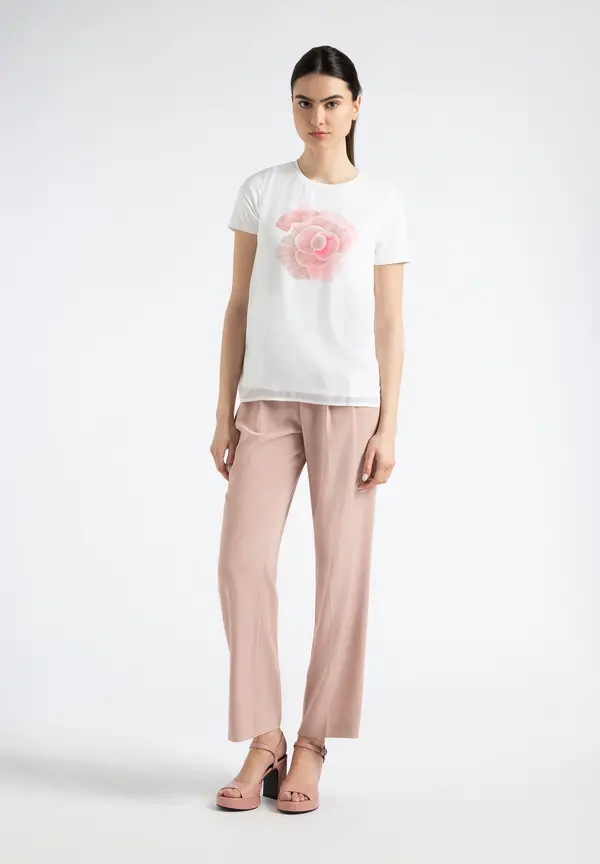 More & More weite Hose, powder rose, Sommer-Kollektion Tiefpreis