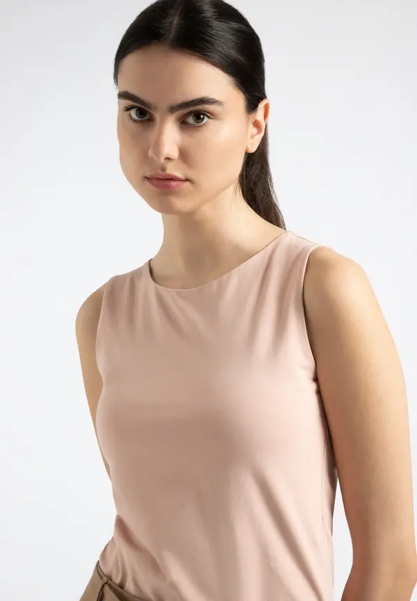 More & More Baumwoll/Stretch Top, powder rose, Sommer-Kollektion Letzter Tag