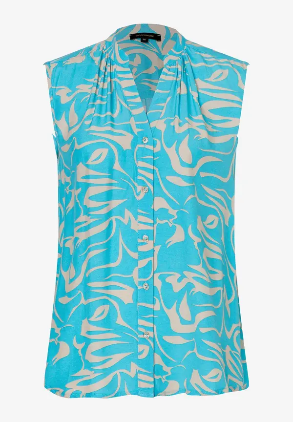 More & More ärmellose Bluse, abstrakter Flowerprint, Frühjahrs-Kollektion Bis zu 65% Rabatt