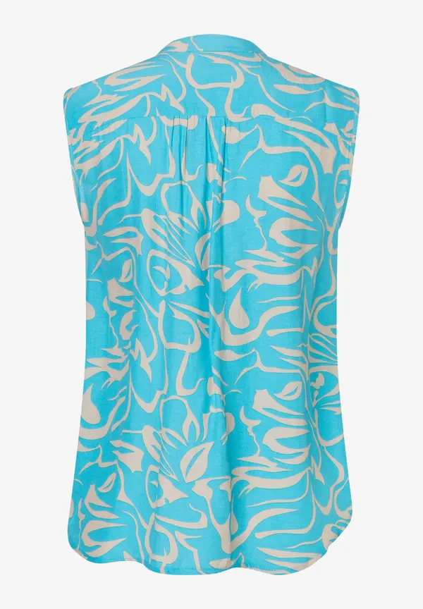More & More ärmellose Bluse, abstrakter Flowerprint, Frühjahrs-Kollektion Bis zu 65% Rabatt