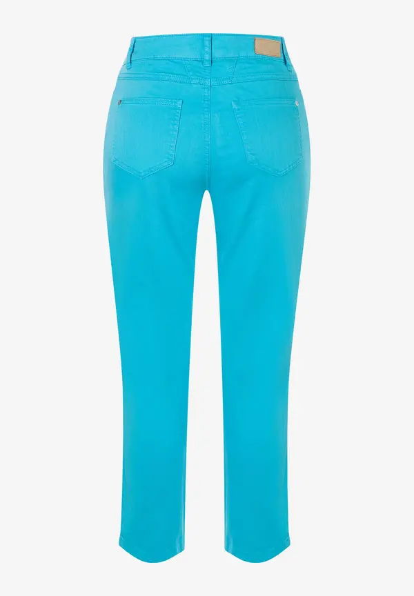 More & More verkürzte Coloured Denim, türkis, Frühjahrs-Kollektion Sonderangebot der Fabrik