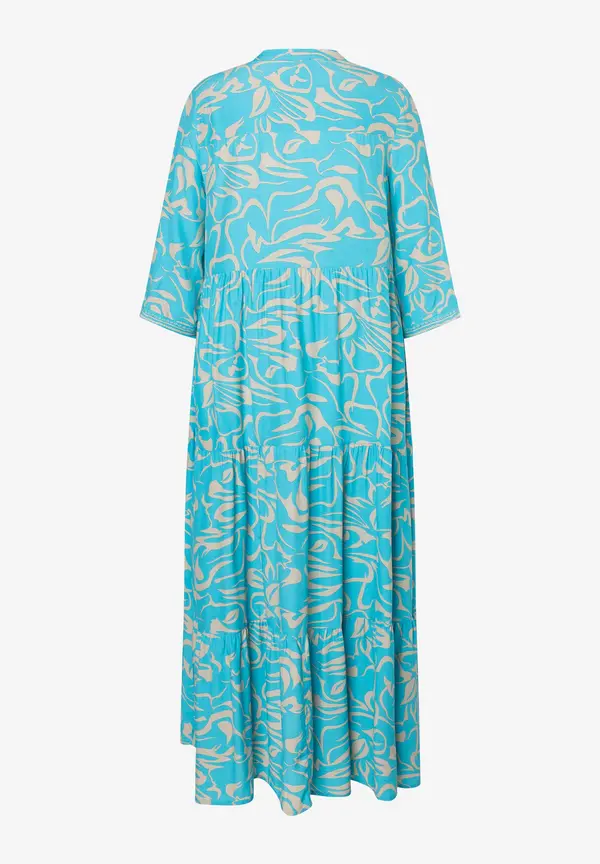 More & More langes Tunikakleid, abstrakter Flowerprint, Frühjahrs-Kollektion Vierteljährliche Förderung