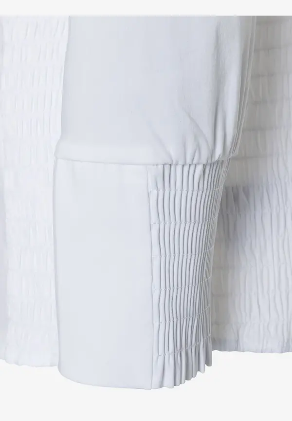 More & More Hemdbluse mit Smok-Einsatz, weiß Super Rabatt