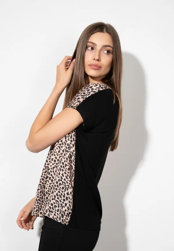 More & More Blusenshirt, Leo-Print Begrenzt auf 3 Tage