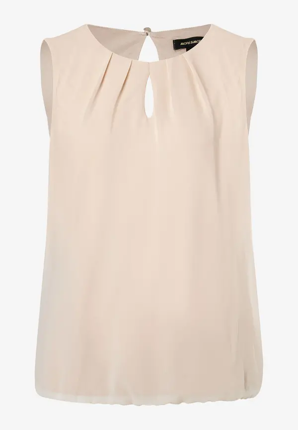 More & More Chiffon Blusentop, beige, Frühjahrs-Kollektion Online