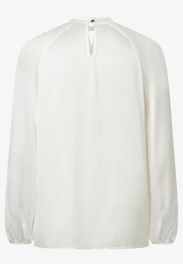 More & More Satinbluse mit Cut-Outs, ecru Verkauf
