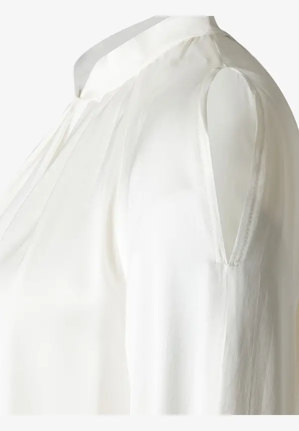 More & More Satinbluse mit Cut-Outs, ecru Verkauf
