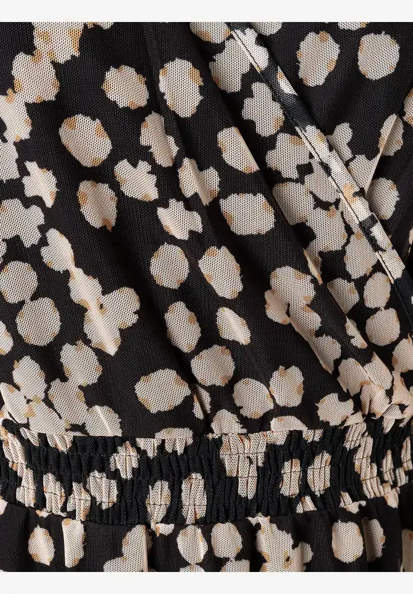More & More Meshkleid, Dot Pattern Print Günstiger Verkauf