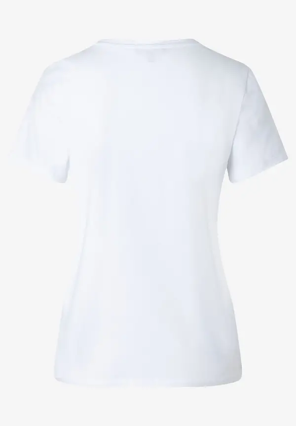 More & More T-Shirt mit Perlenaufschrift, weiß, Frühjahrs-Kollektion Meist gekauft