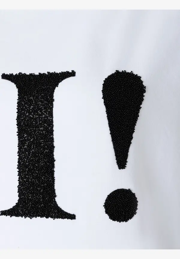 More & More T-Shirt mit Perlenaufschrift, weiß, Frühjahrs-Kollektion Meist gekauft