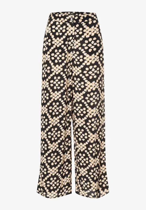 More & More Palazzohose, Dot Pattern Print Sonderangebot