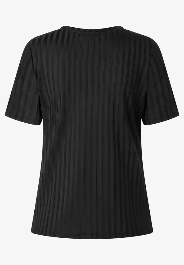 More & More Rippenshirt, schwarz Günstig kaufen