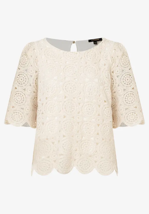 More & More Spitzenbluse, ecru, Sommer-Kollektion Versandkostenfrei