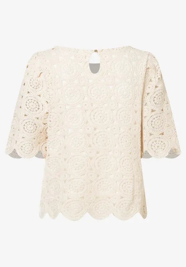 More & More Spitzenbluse, ecru, Sommer-Kollektion Versandkostenfrei