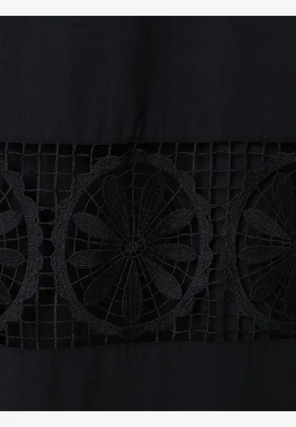 More & More Maxikleid mit Spitzendetails, schwarz, Sommer-Kollektion Exklusivangebot