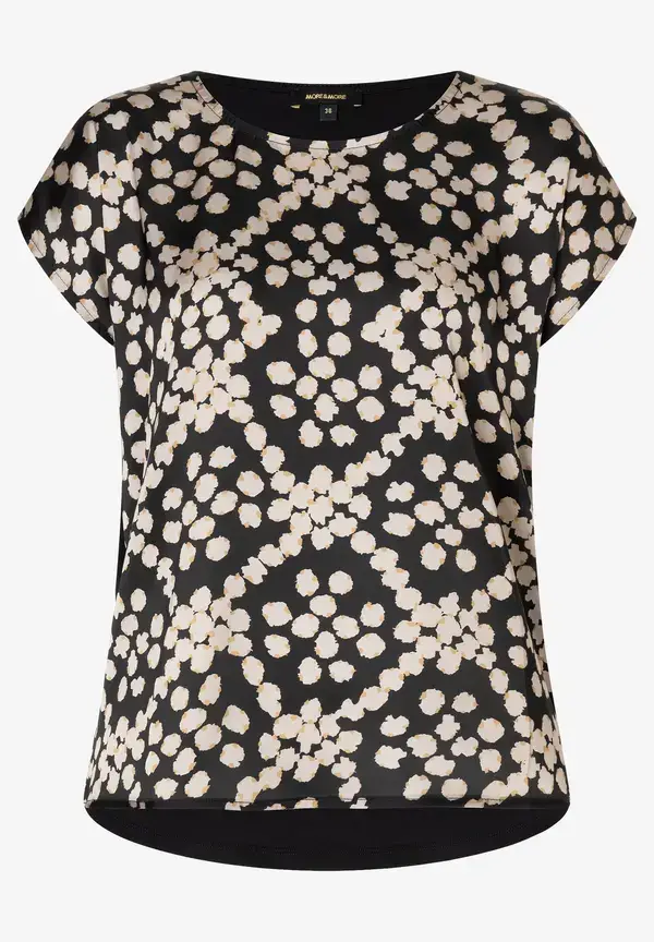 More & More Blusenshirt, Dot Pattern Print Preisnachlass