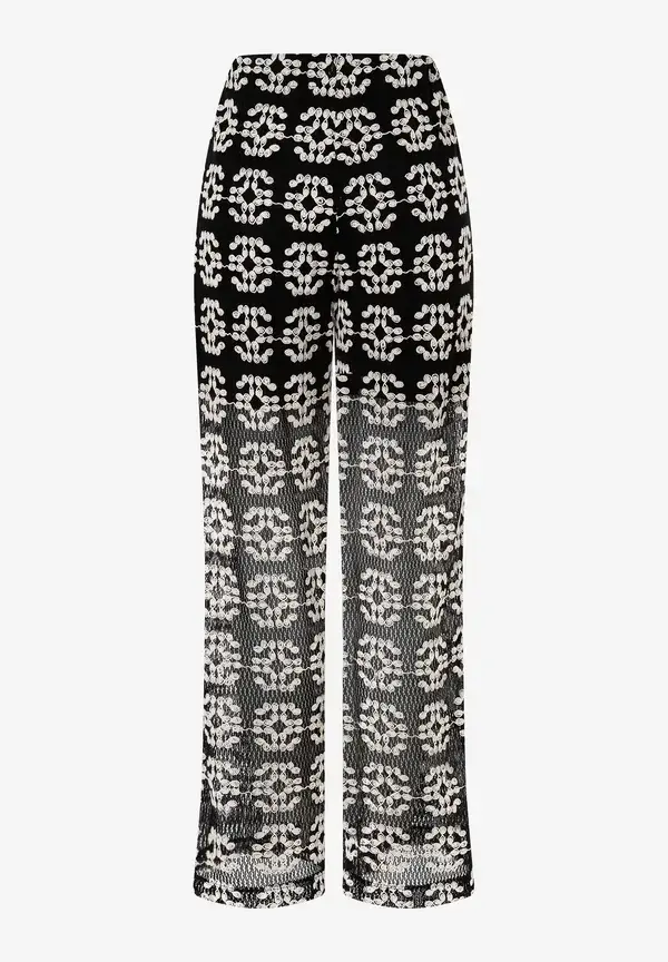 More & More Spitzenhose, schwarz/ecru, Sommer-Kollektion Valentinstagsangebot