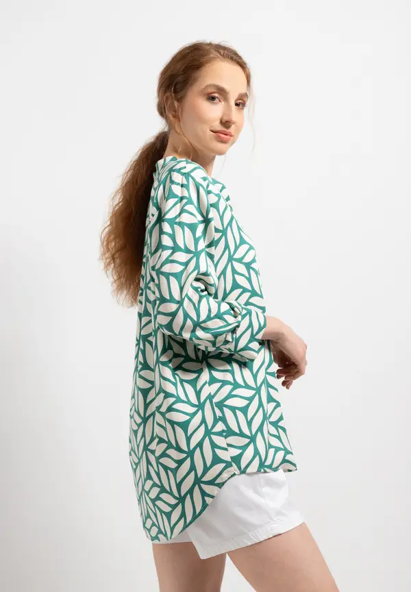 More & More Viskosebluse, grafischer Print, Sommer-Kollektion Kauf eins, bekomm eins gratis