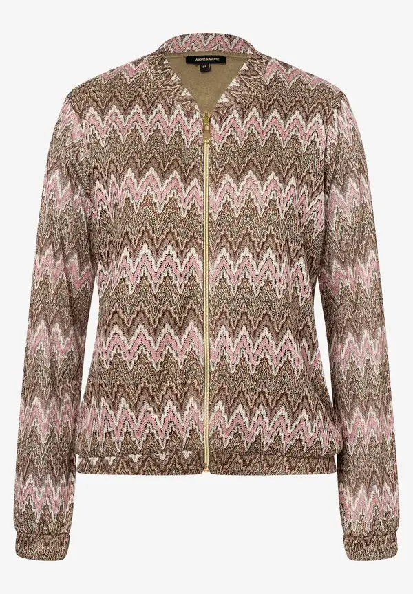 More & More Jerseyblouson, Zick-Zack Dessin, Sommer-Kollektion Begrenzte Freigabe