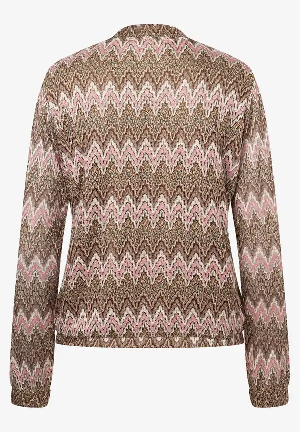 More & More Jerseyblouson, Zick-Zack Dessin, Sommer-Kollektion Begrenzte Freigabe