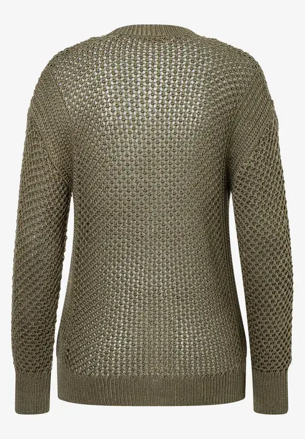 More & More Ajour Cardigan, soft reed green, Sommer-Kollektion Letzter Tag