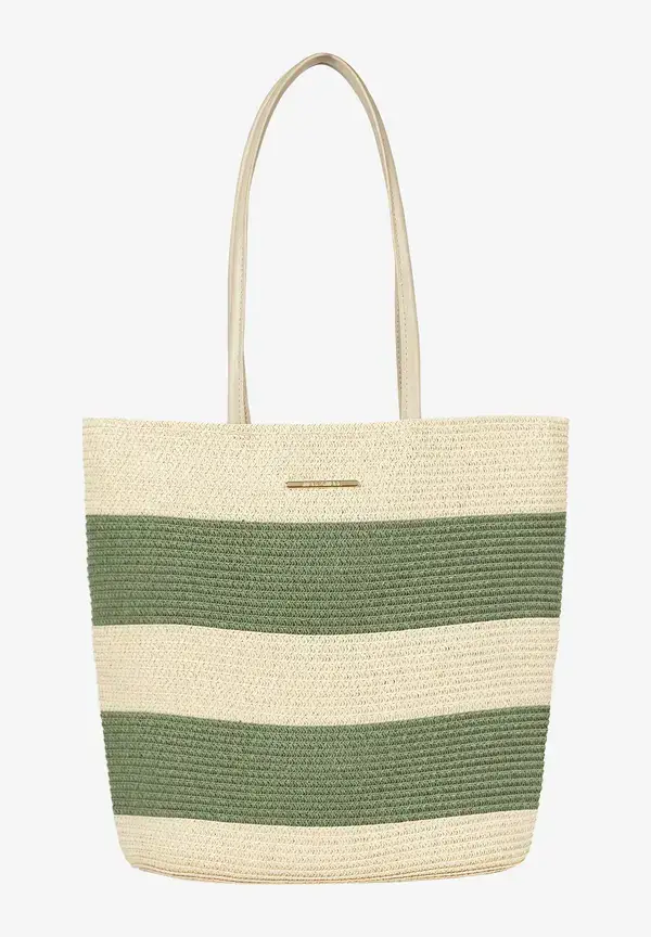 More & More Strohtasche, khaki/sand, Sommer-Kollektion Discount Store für neue Produkte