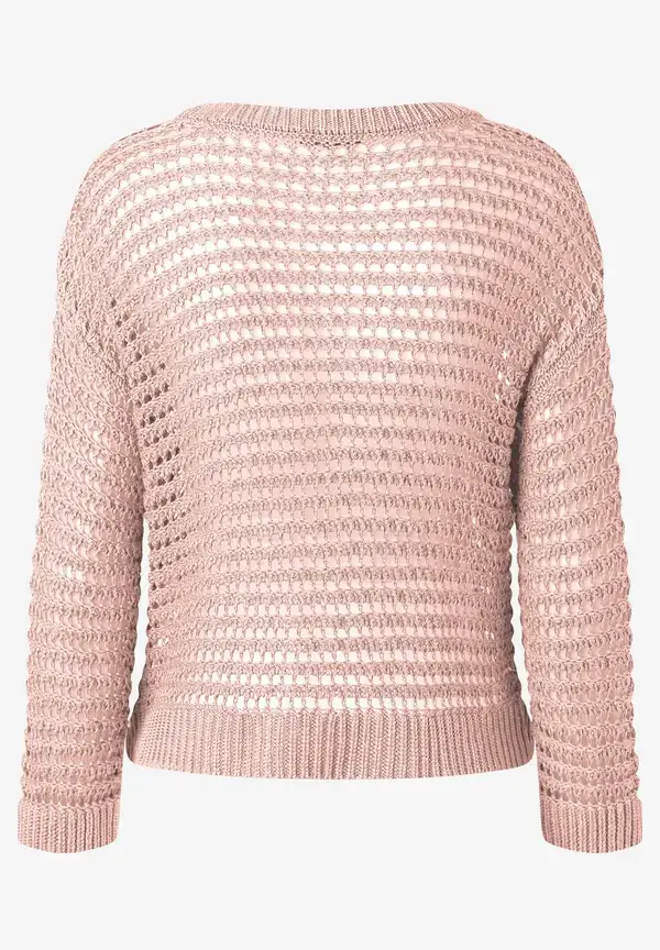 More & More Ajour Pullover, powder rose, Sommer-Kollektion Nur noch ein Tag übrig