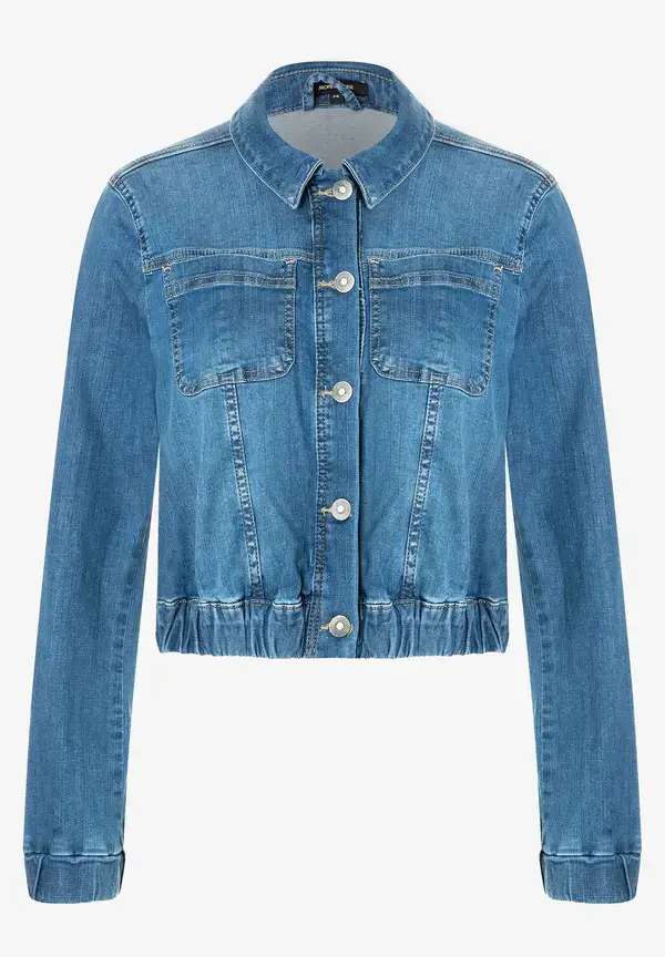 More & More verkürzte Jeansjacke, blue denim, Frühjahrs-Kollektion Clearance-Verkauf