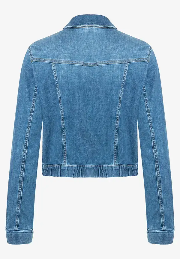 More & More verkürzte Jeansjacke, blue denim, Frühjahrs-Kollektion Clearance-Verkauf