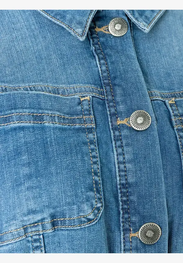 More & More verkürzte Jeansjacke, blue denim, Frühjahrs-Kollektion Clearance-Verkauf