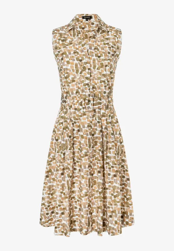 More & More ärmelloses Hemdblusenkleid, Tupfen-Print, Sommer-Kollektion Fabrikladen