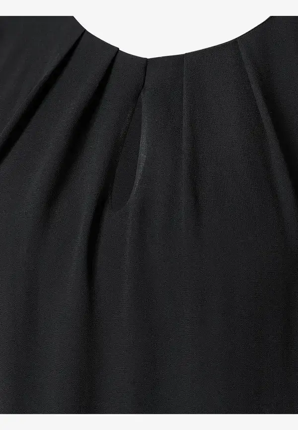 More & More Chiffon Blusentop, schwarz, Frühjahrs-Kollektion Online