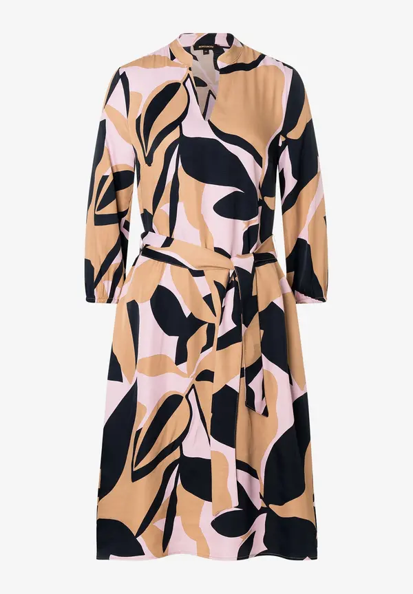 More & More Satinprint Kleid Auslauf