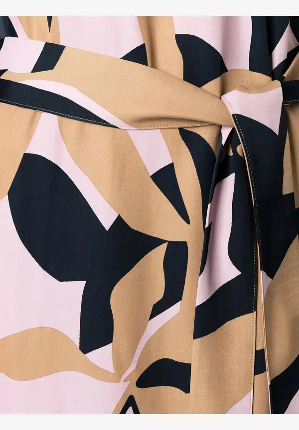More & More Satinprint Kleid Auslauf