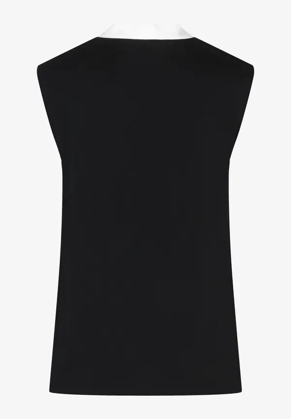 More & More Bluse mit kontrastfarbigem Schalkragen, Sommer-Kollektion Verkauf