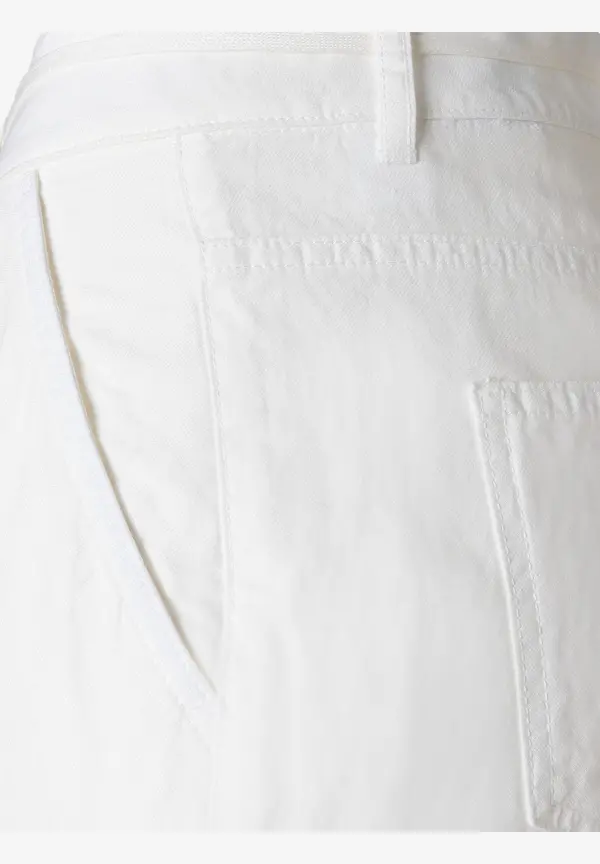 More & More Hose mit Bindegürtel, ecru, Sommer-Kollektion Günstiger Verkauf