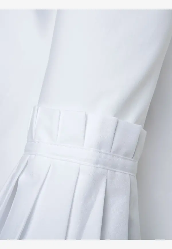 More & More Hemdbluse mit Falten-Manschette, weiß Limitierter Zeitrabatt