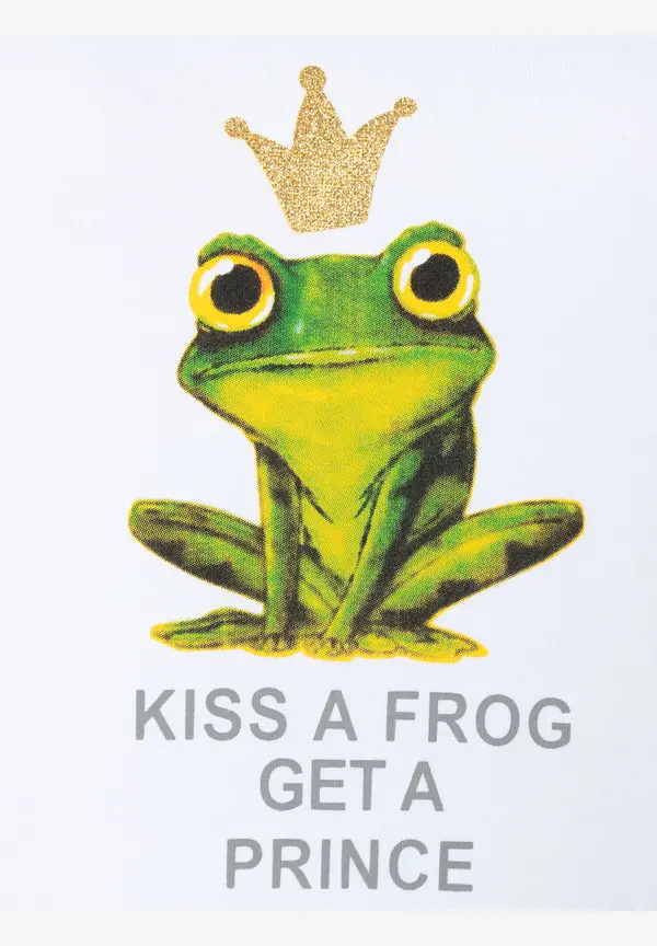 More & More T-Shirt mit Frosch-Print, weiß Begrenztes Angebot
