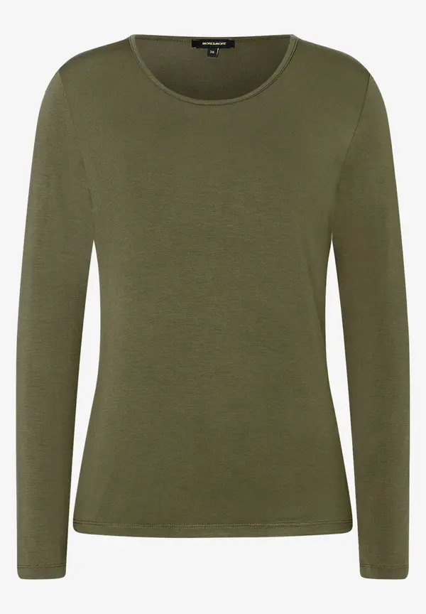 More & More Langarm-T-Shirt, dunkelgrün, Winter-Kollektion Saisonschlussverkauf